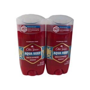 2pack Old Spice Red Collection Deodorant for Men, Aqua‎ Reef Scent, 3.8 oz